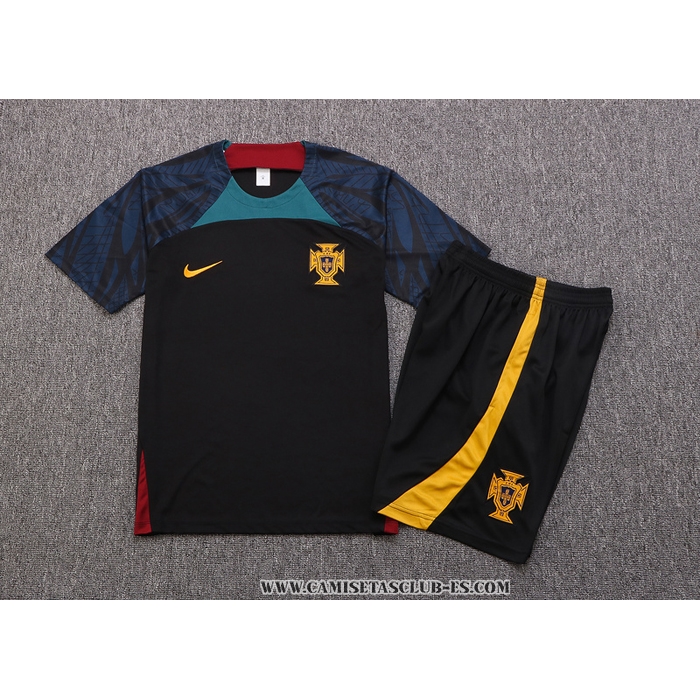 Chandal del Portugal 22-23 Manga Corta Negro - Pantalon Corto